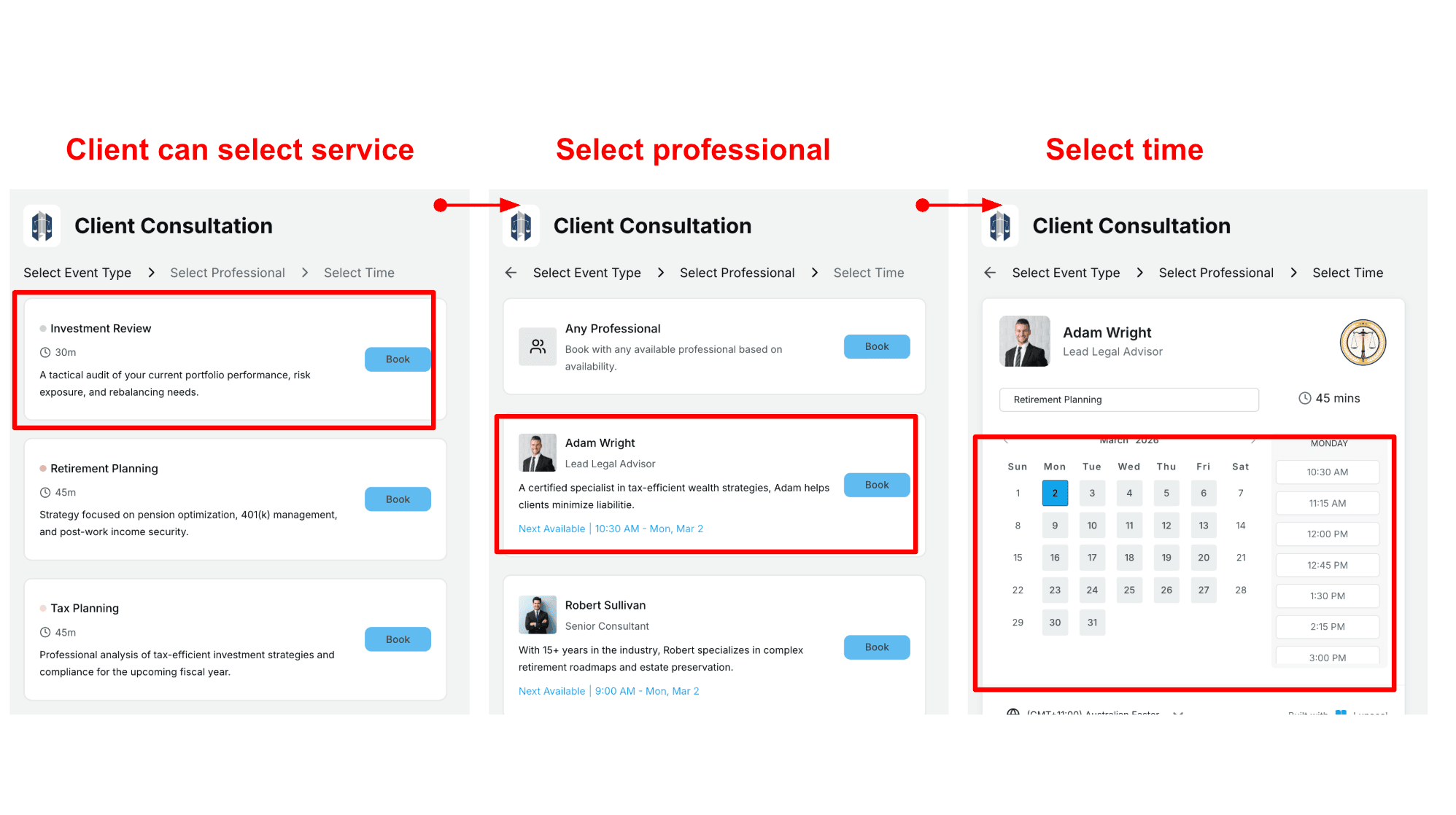Quick overview of scheduling flow for Lunacal
