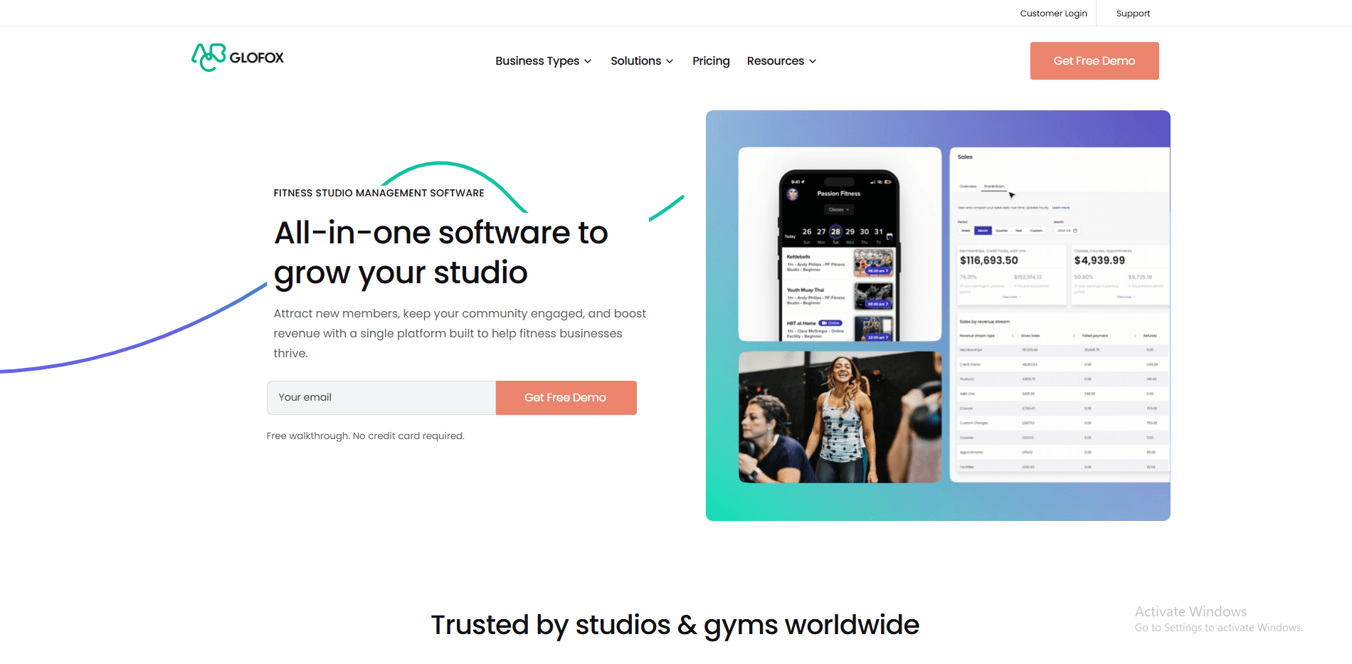 abc glofox homepage