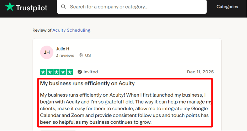 acquity review
