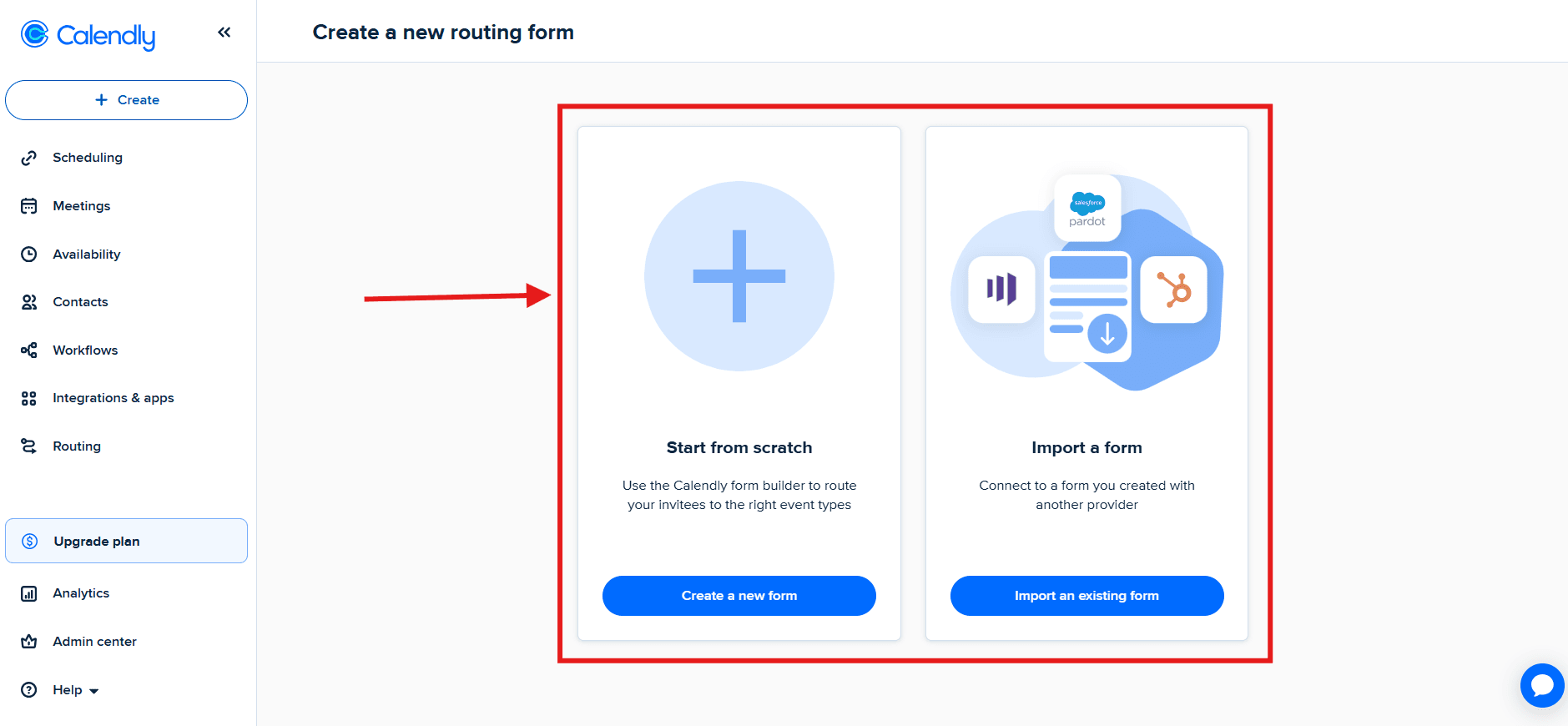 Team routing setup with round robin assignment and rule-based meeting distribution
