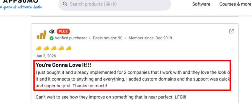 Lunacal AppSumo custom domain review