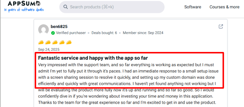 AppSumo review on Lunacal setup