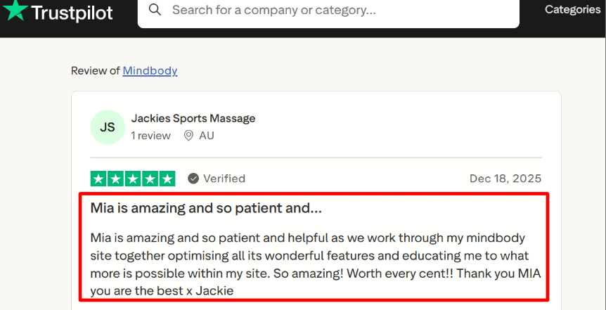 mindbody review